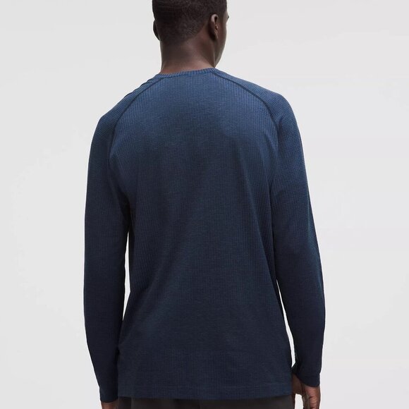 LULULEMON - Metal Vent Tech Long-Sleeve Shirt Mineral Blue / True navy - Size XL - Picture 6 of 9